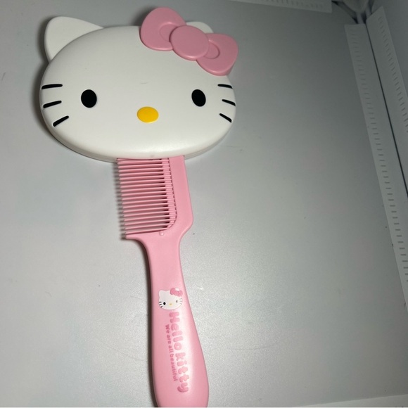 Hello Kitty Make Up Mirror Comb Pink White Gift Birthday - Picture 8 of 9